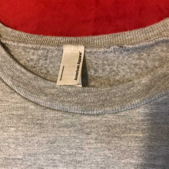 Light Grey Crew Unisex Sweatshirt w/ Cute Cartoon Like Ice Cream Patches Size S - Picture 3 of 8